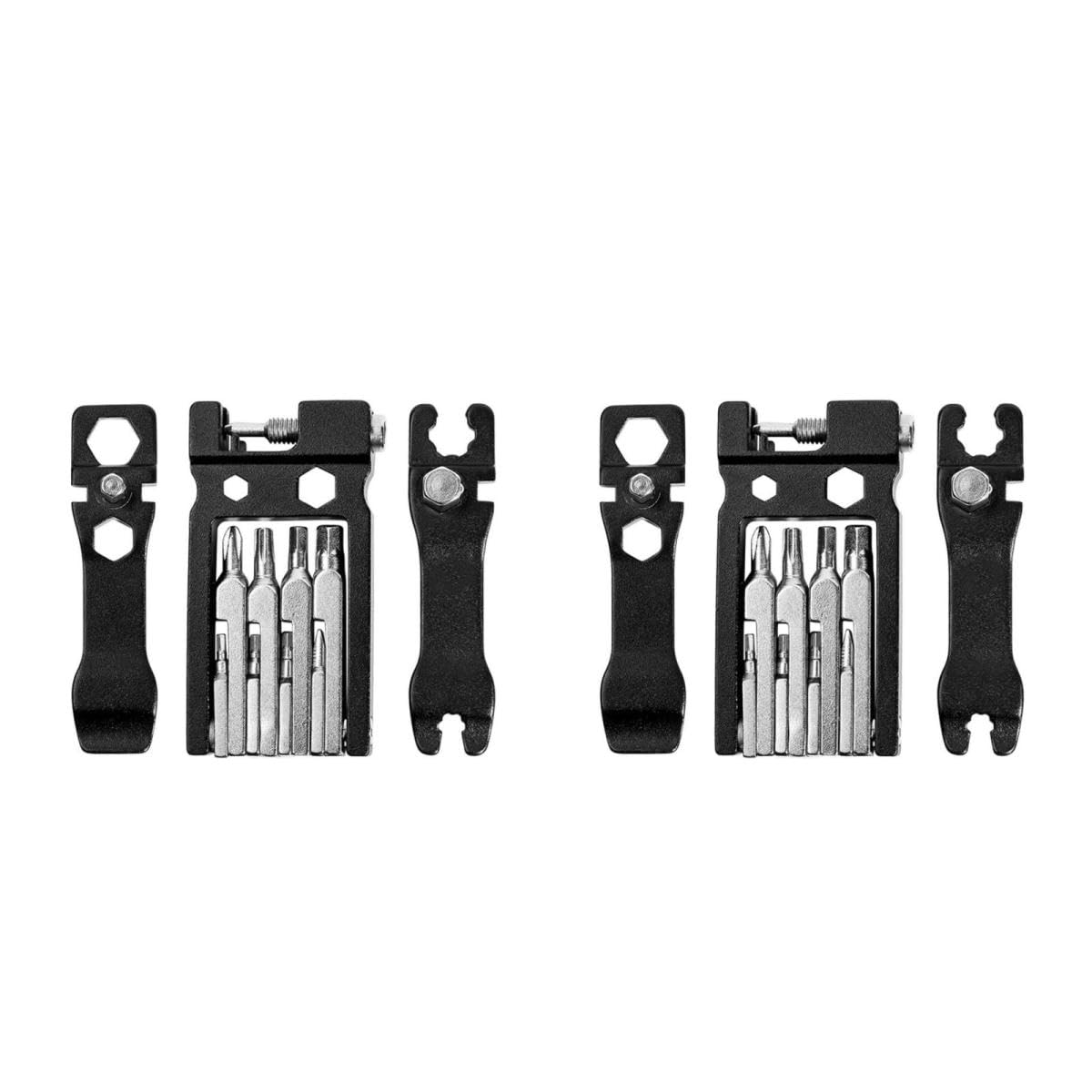 ifundom 2 Pezzi Strumento Riparazione per Biciclette Kit Portatile con Chiave e Cacciavite Design in Carbonio Accessori per Manutenzione Bici Corsa