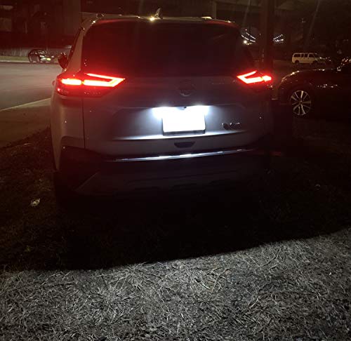 Ijdmtoy 75-078-WHITE Oem-Fit 3W Full Led License Plate Light Kit Compatible With 2019/2020-Up Nissan Altima Sentra Versa Rogue, Powered thumb #4