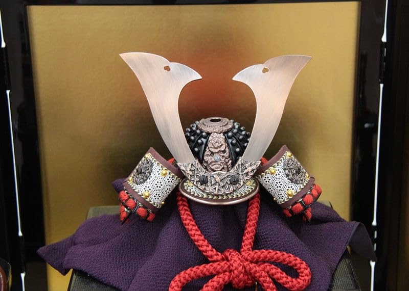 Amazon | 五月人形 兜 平飾り 1/5 幅54cm（245to0366）辰広 竹雀