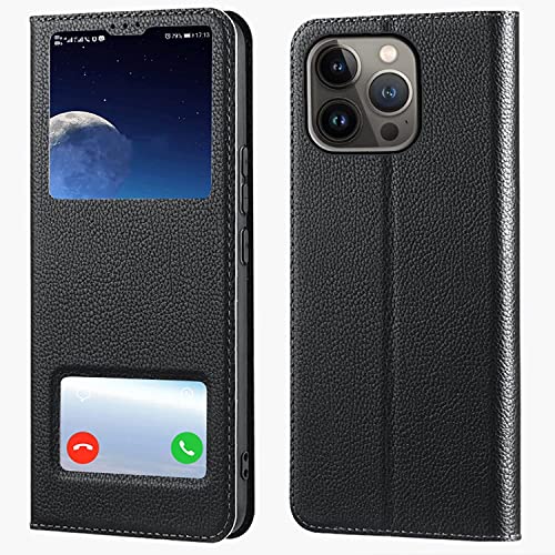 Étui iPhone 13 Pro Max anti-choc à rabat magnétique pour protéger l'écran
