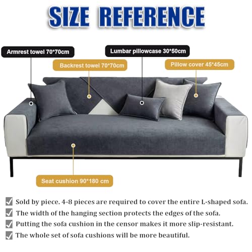 Sofa Überzug, Chenille Sofabezug, Sofadecken Für Sitzfläche, Sofadecke, Sofaschutz Katze Hund, Couchschoner, Sofaüberwurf, Couch Überzug 1/2/3/4 Sitzer, Sofaüberwürfe, Couchbezug, Sofa Schutzdecke