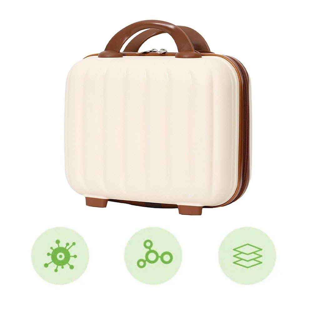 Custodia per Il Trucco Custodia per Cosmetici Borsa Rigida per Trucco Organizer Custodia Toilette Custodia Viaggio per Trucco Portatile Valigia per Bagaglio a Mano Viaggio