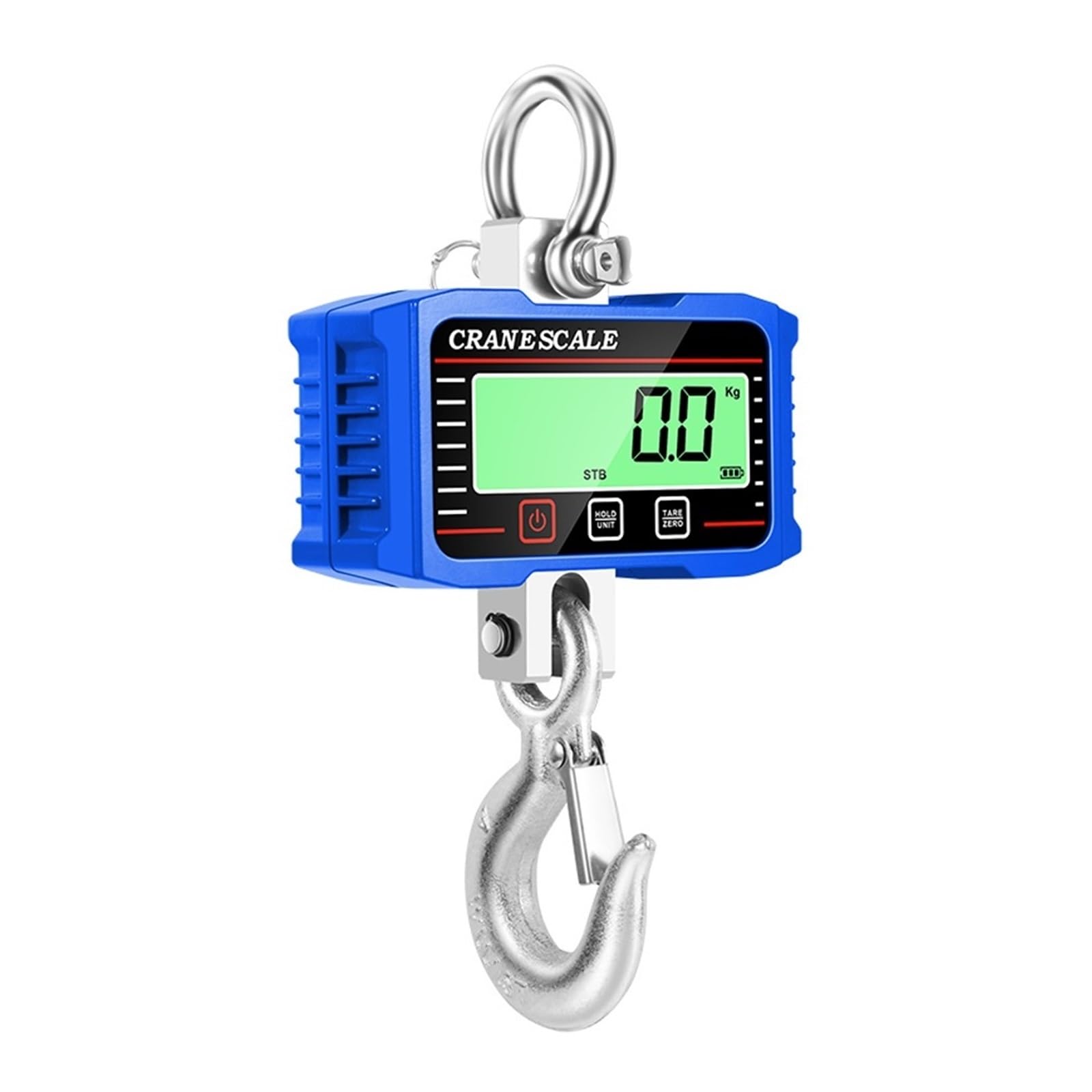 Digitale Waage mit Haken zum Aufhängen, 2000 kg (blau)