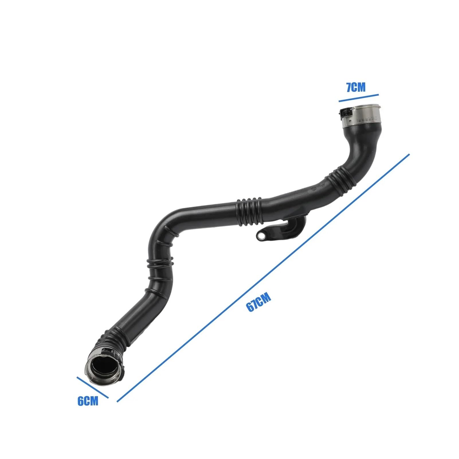 Ladeluftkühlerschlauch ersetzen 55/65 mm Schlauch kompatibel mit Nissan Qashqai kompatibel mit Renault Kadjar Megane Grand Scnic 144602443R 144608957R 1446000Q1B