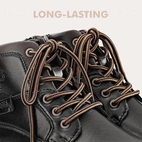 Image of Stepace 2 Pairs Round Heavy Duty Boot Laces for Hiking and Work Boots