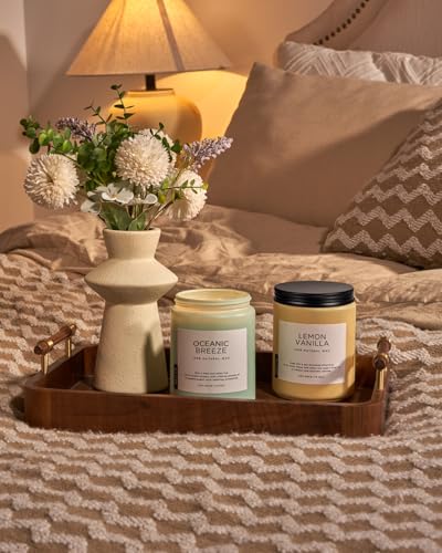 M&SENSE Candle Oceanic Breeze Scented, 19.4oz 110 Hour Long Lasting 2 Wick Pineapple & Mango Scent Natural Soy Candles for Home Scented for Stress Relief & Women/Men - Image 6