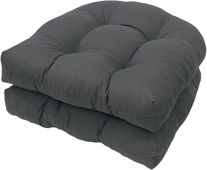 Outdoor Seat Cushions Set, 2pcs Soft Plump Filling Chair Seat Cushion