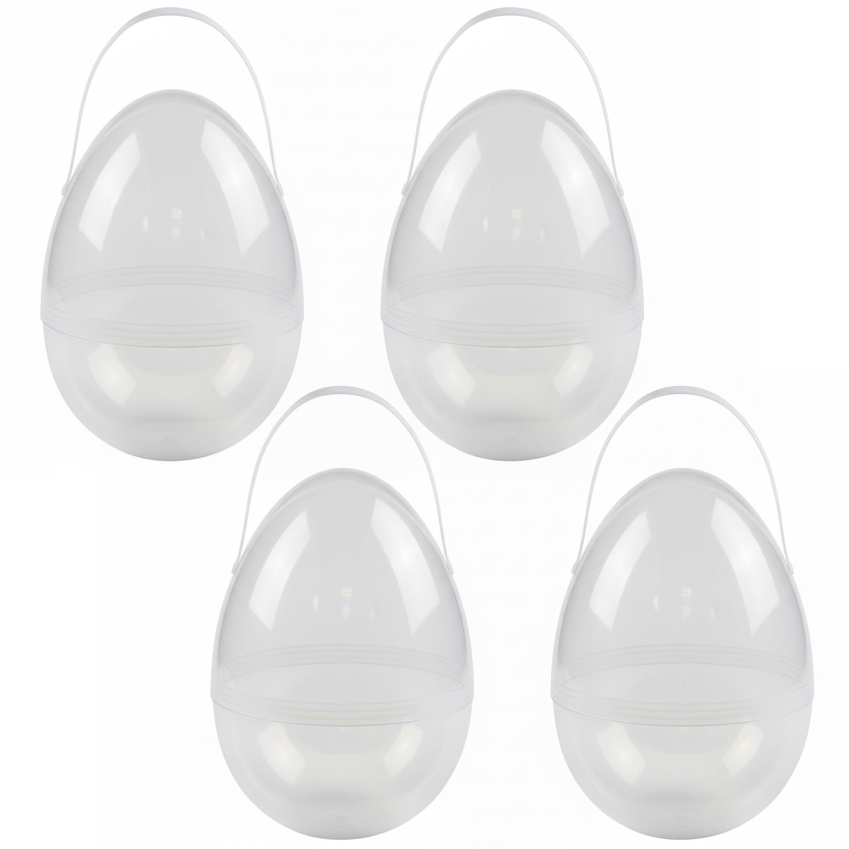 Œufs de Pâques géants 25 cm avec poignées pour rangement jouets et cadeaux