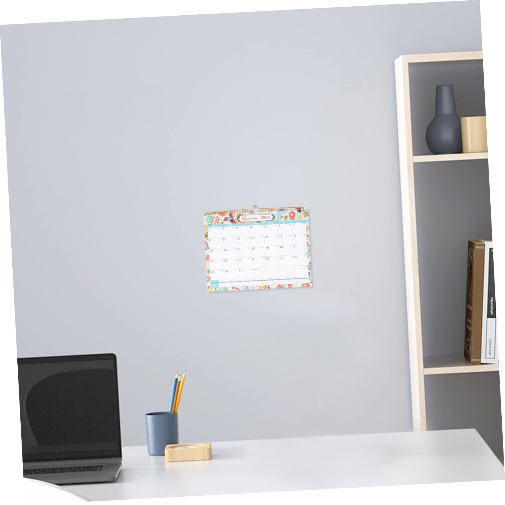 3 Piezas teniendo en el mensual de pared 2022-2023 calendarios cool office calendars mensual en ingles de pared resistente Papel SHINEOFI