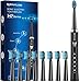 Produktbild Sonic Elektrische Zahnbürste Schallzahnbürste - PHYLIAN H7 Elektrische Schallzahnbürste, Schall Electric Toothbrush Mit 8 Ersatzbürsten, 5 Putzmodi, Timer, Aufladen 3 Stunden Hält 120 Tage