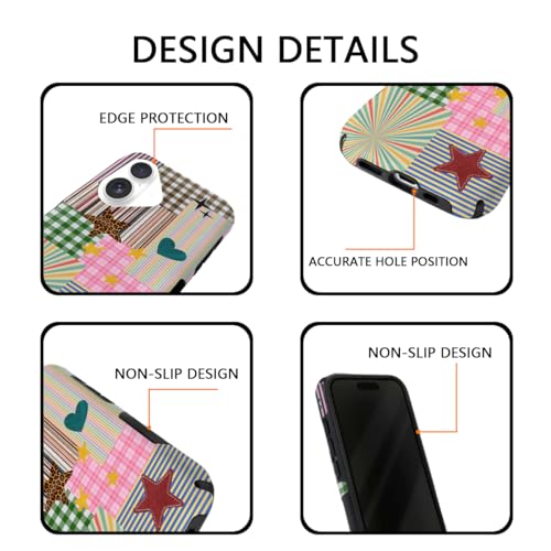 Coque de protection iPhone 17 haut de gamme mate et magnétique Patchwork Stripe