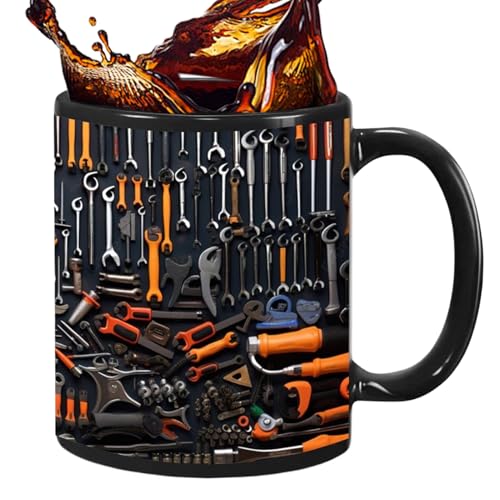 Café 325 ml Cerámica de Herramientas para Bebidas Decoración | Térmica De Viaje | Ideas Regalo Para Navidad Cumpleaños Papá Marido Cocina Casa Oficina Bar