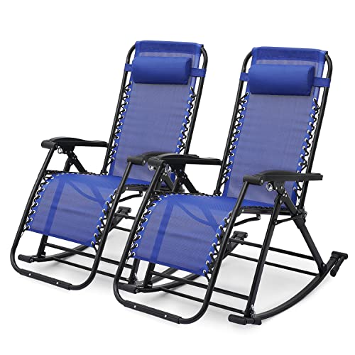 List of Top Ten Best Rocker Lawn Chairs Top Picks 2023 Reviews