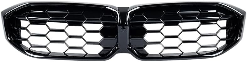 Set of Kidney Grilles Compatible with 2022-2024 BMW 3-Series G20 Limousine G21 Touring LCI Facelift OE 51719632871 Glossy Black