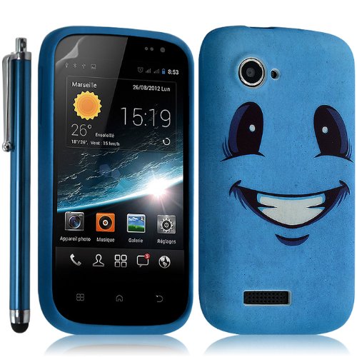 Seluxion - Housse Coque Gel pour Wiko Cink Slim avec motif KJ09 + Film + Stylet