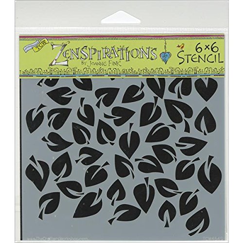 CRAFTERS WORKSHOP Template, 6 by 6-Inch, Dancing Leaves