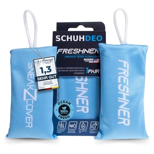 Freshner Schuhdeo gegen Fußgeruch und Schweißfüße | Geruchsentferner und hinterlässt einen frischen Duft | Für Arbeitsschuhe, Sport-Schuhe und Sneaker