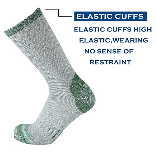 Merino Wool Men Crew Socks Warm Socks Athletic Socks for Men, Suitable for Hiking,Trekking,Camping …4
