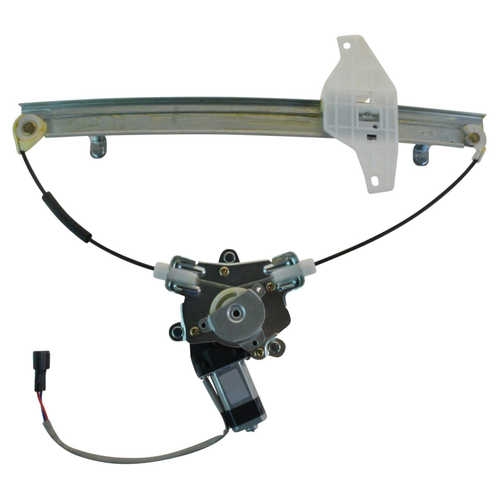 TRQ Front Left Power Window Regulator &amp; Motor Assembly Drivers Side Compatible with 2000-2005 Hyundai Accent