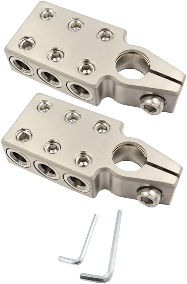 Car Battery Terminal Connector Set 2 Pack Quick Release Battery Terminal Clamps for Automotive Use Sturdy and Easy to Install