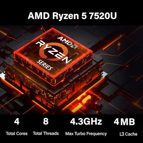 Image of HP 15.6 inch Touchscreen Business & Home Laptop, AMD Ryzen 5 7520U, 8GB RAM, 1TB SSD, Webcam, HDMI, Lifetime Office 365 for the Web, Win11 Home, Silver, Bundle with PCO Notebook Fold Radiator, Cooler