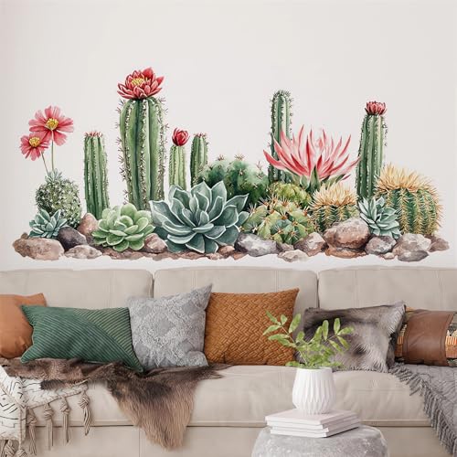 Cactus Succulent Large Wall Stickers, sacinora...