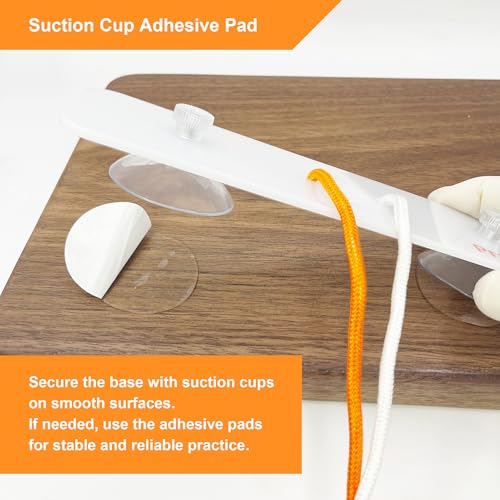 Image of Suture Knot-Tying Kit with Online Tutorials, Surgical Suture Practice Board with Cords and Rubber Bands