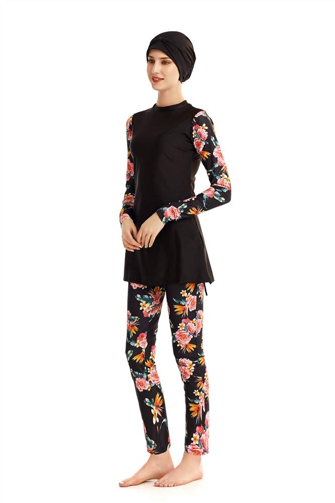 Nuovo Modesto Costumi da Bagno Manica Lunga Copertura Completa Costume da Bagno Moda Beachwear Burkini