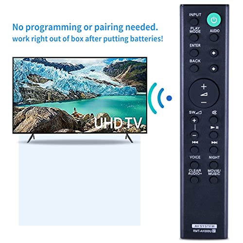 TCNOUMT Replacement RMT-AH300U Sony Sound Bar Remote Control Compatible for Sony Soundbar Home Theater System RMTAH300U HT-CT290 HT-CT291 SA-CT290 SA-CT291 HTCT290 HTCT291 SACT290 SACT291 - Image 4