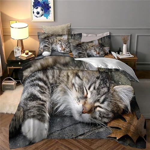 Linge de lit chat endormi pour créer un cocon douillet dans une chambre d'enfant - 6