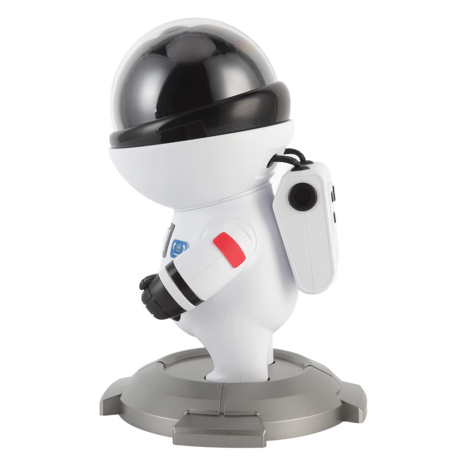 Proyector de luz nocturna LED de estrella, lámpara de proyector de estrella de astronauta USB, luz de proyección ambiental RGB, regalo de cumpleaños para niños (Blanca)