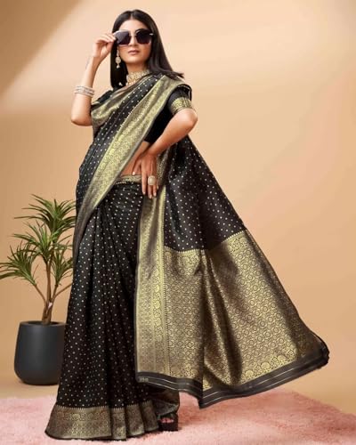 Image of Avantika Fashion Women's Kanjivaram Soft Silk Banarasi Sarees With Blouse Piece