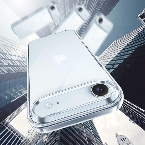 Image of Amozo for iPhone 17 Air Back Case Cover | Ultra Hybrid Transparent Camera and Drop Protection Back Case Cover for iPhone 17Air - (Polycarbonate|Clear)