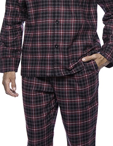 Noble Mount Mens Pajama Set - 100% Cotton Flannel Pajamas Set4