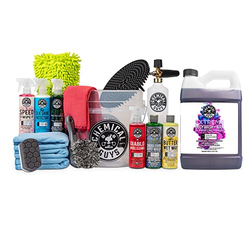 Best Car Washing Kit Chemical Guys CWS207FC 16-Piece Arsenal Builder Carwash Kit, Foam Cannon, ...