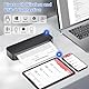 Phomemo M833 Thermodrucker A4 für Unterwegs, Kabelloser Tragbarer Drucker 300DPI, Mobiler Drucker für Rechnungen, Studium, Zuhause, Geschäft, Schule, Kompatibel mit iOS, Android und PC, Schwarz