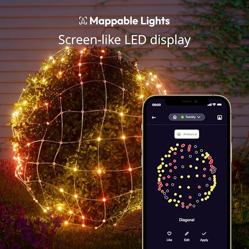 Flexible RGB LED Net Lights for Indoor and Outdoor Use, Compatible with Alexa and Google Home