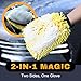 PQPQP Premium Car Wash Mitts (2-Pack), Scratch-Free 2-in-1 Dual-Side Chenille Microfiber Gloves for Auto Detailing, Safe on Paint, Glass, Chrome – for Cars, Trucks, SUVs, RV & Motorcycle (Yellow)