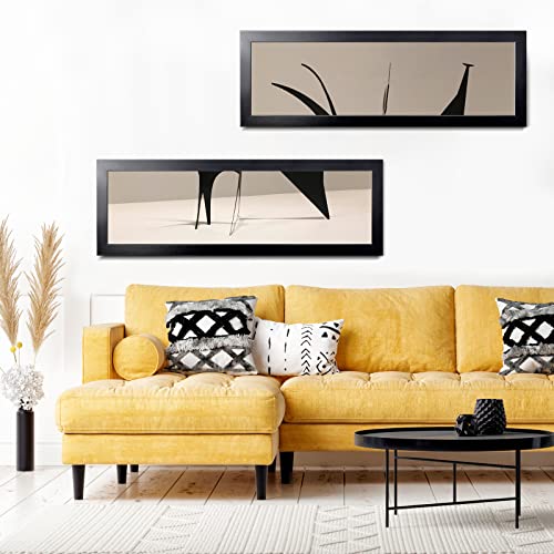 Lavie Home 8X24 Picture Frame Black, Panoramic Picture Frame For Wall Decoration, Classic Black Minimalist Style Suitable For Decorating Houses, Offices, Hotels（1 Pack） #TOP3