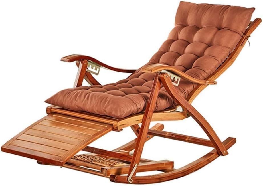 Chaise Longue Berçante en Bambou Chocolate : Créez Votre Bulle de Sérénité et de Bien-Être