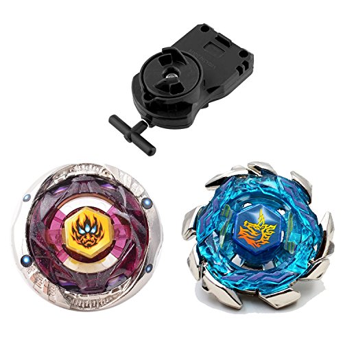 BXE Battling Top Set High Performance Battling Top Blitz Unicorno Striker 100RSF BB117 + Phantom Orion B:D BB118 + Black Power String Laucher