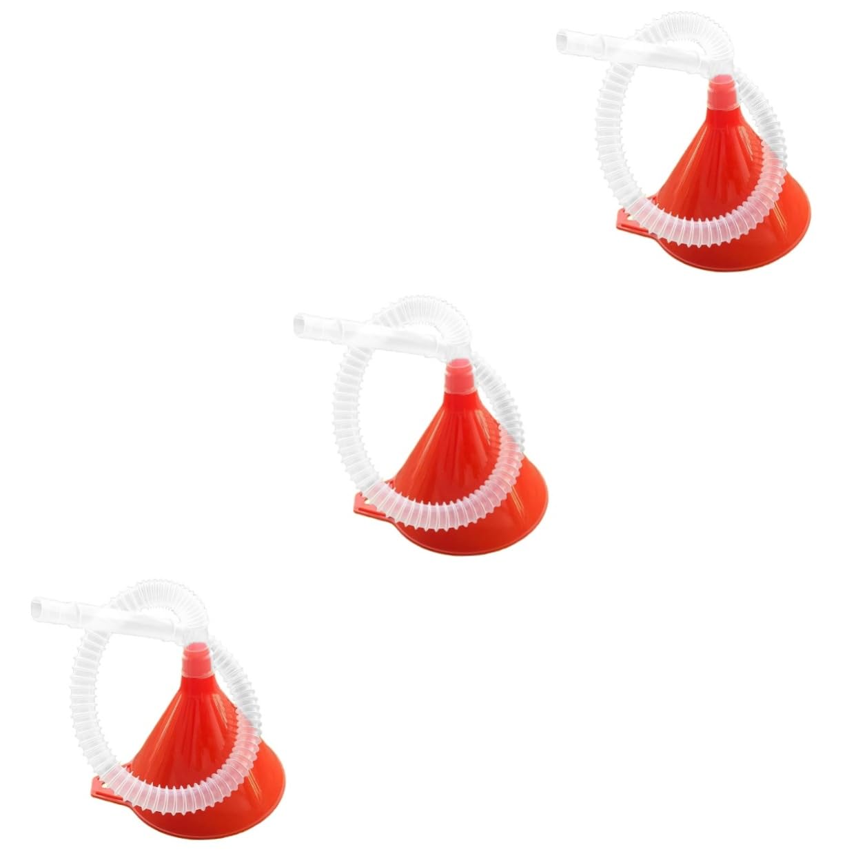 Mobestech 6piezas Embudo De Aceite Tubo Transparente Para Cambio De Aceite Motocicletas y Coches Para Llenado De Combustible y Tareas Domésticas
