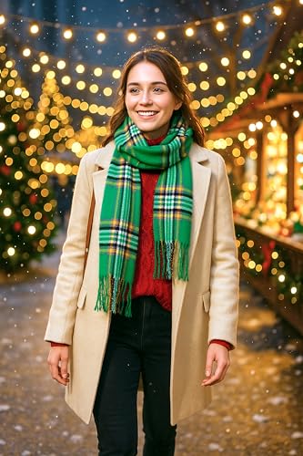 Achillea Cashmere Feel Tartan Plaid Scarf - Classic Winter Scarf for Men & Women, Scottish Heritage Holiday Gift4