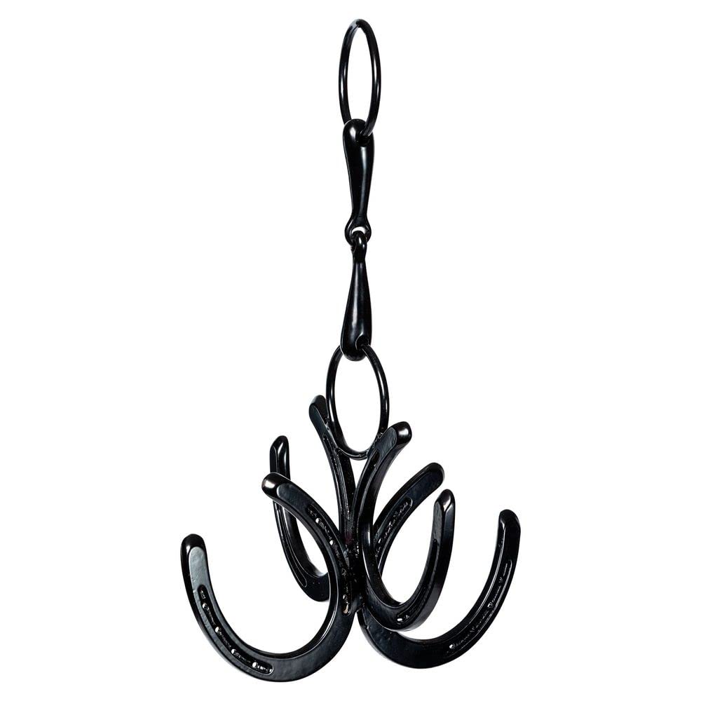 Schneiders Belin Brass 4 Horseshoe Cleaning Hook Collection | Elegant Horse Motif Design for Equestrian Enthusiasts