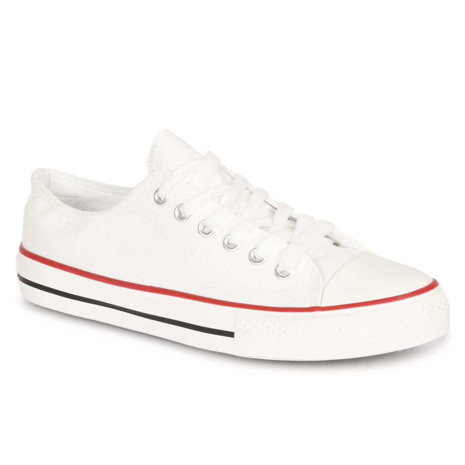 mozafia Women's Comfortable Fashion Lace-Up Sneakers – Classic Low-Top Canvas Casual Shoes for Walking, Travel, Work & Everyday Style-picture-22