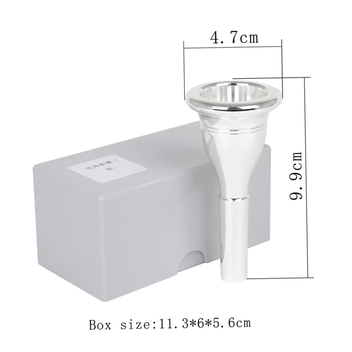 Toddmomy Replacement Mouthpiece 13.3mm Professional Trumpet Silver Plated Design