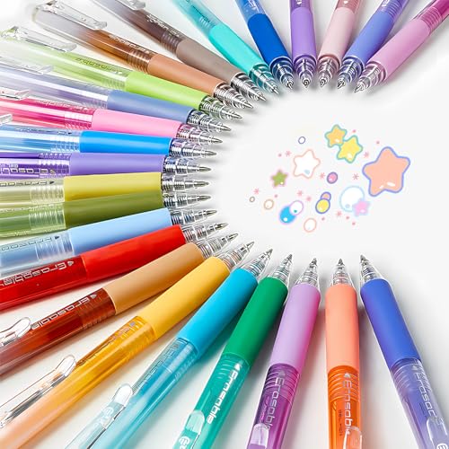 Bolígrafos borrables de gel multicolor BAYTORY 0.7 mm x36 miniatura 6