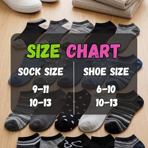 Image of Tipi Toe Women's 20 Pack Colorful Low Cut Socks - Lightweight, Breathable Design for All-Day Comfort Sizes 9-11 /10-13