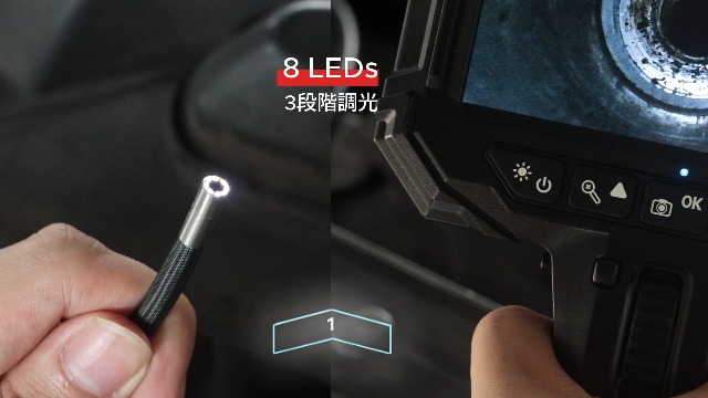Amazon.co.jp: Ralcam 先端可動式ファイバースコープ 5.5mm極細い防水
