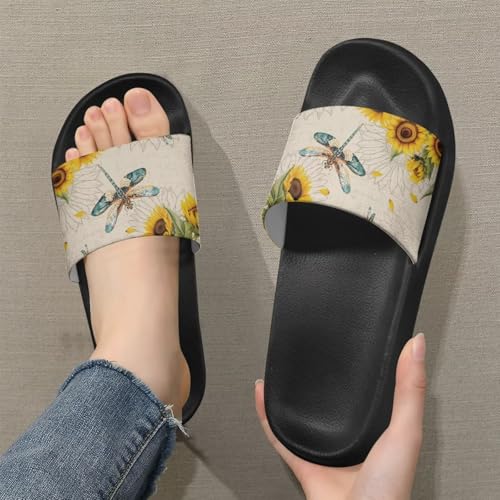 Jeiento Womens Slip On Sandals Non Slip Bathroom Slippers Comfy Lightweight Thick Sole Slides Sandal for Beach Pool Gym2